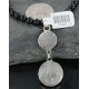 Handmade Inlaid Certified Authentic Zuni .925 Sterling Silver Natural Turquoise Native American Necklace 370919050185