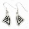 Handmade Kachina Certified Authentic Hopi .925 Sterling Silver Dangle Native American Earrings 12856-3