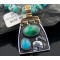 Handmade Navajo .925 Sterling Silver and 12kt Gold Filled Turquoise Necklace 390582579733 Handmade Navajo .925 Sterling Silver and 12kt Gold Filled Turquoise Necklace 390582579733