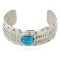 Handmade Kokopelli Certified Authentic Navajo Nickel Natural Turquoise Native American Bracelet 02 12784-11