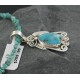 Handmade Leaf Certified Authentic Navajo .925 Sterling Silver Natural Turquoise Native American Necklace 370907919737