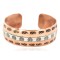 Handmade Maze Feather Navajo .925 Sterling Silver Certified Authentic Native American Pure Copper Bracelet 13097-9