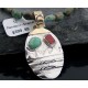 Handmade Mountain Certified Authentic Navajo .925 Sterling Silver 12kt Gold Filled Natural Turquoise Native American Necklace 370807056478