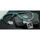 Handmade Mountain Certified Authentic Navajo Native .925 Sterling Silver Turquoise and Coral Native American Necklace 390568476851