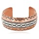 Handmade Mountain Certified Authentic Navajo Pure .925 Sterling Silver and Copper Native American Bracelet  12783-5