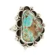 Handmade Navajo .925 Sterling Silver Natural Turquoise Native American Ring 18259-3 Handmade Navajo .925 Sterling Silver Natural Turquoise Native American Ring 18259-3
