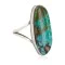 Handmade Navajo .925 Sterling Silver Signed Natural Turquoise Native American Ring 16827-100 Handmade Navajo .925 Sterling Silver Signed Natural Turquoise Native American Ring 16827-100