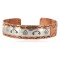 Handmade Rain Certified Authentic Roanhorse Navajo Pure .925 Sterling Silver Copper Native American Bracelet 12762-3