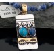Handmade RARE Certified Authentic Navajo .925 Sterling Silver 12kt Gold Filled Turquoise and LAPIS Native American Necklace 370801544076 Handmade RARE Certified Authentic Navajo .925 Sterling Silver 12kt Gold Filled Turquoise and LAPIS Native American Necklace 370801544076