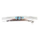 Handmade Silver Certified Authentic Navajo Natural Turquoise Native American Hair Barrette 10346-7