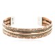 Handmade Sun Certified Authentic Navajo Pure Copper and Brass Native American Bracelet 12845-2
