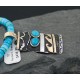 Handmade Wave Certified Authentic Navajo .925 Sterling Silver and 12kt Gold Filled Natural Turquoise Native American Necklace 390589037477