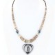 Heart $200 Certified Authentic Navajo .925 Sterling Silver Graduated Melon Shell and Hematite Turquoise Native American Necklace 790101-16 Heart $200 Certified Authentic Navajo .925 Sterling Silver Graduated Melon Shell and Hematite Turquoise Native American Necklace 790101-16