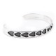Heart .925 Sterling Silver Certified Authentic Handmade Hopi Overlay Native American Bracelet 13219-3