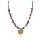 Heart Certified Authentic Navajo .925 Sterling Silver Natural Turquoise Jasper Hematite Native American Necklace 15917-1