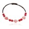 Heart Navajo Certified Authentic Heishi Coral Pink Quartz Native American Adjustable Wrap Bracelet 13151-76