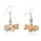 Horse Certified Authentic Navajo .925 Sterling Silver Hooks Natural Jasper Heishi Native American Earrings 18146-3