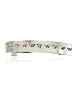 Horse Handmade Certified Authentic Navajo Nickel Native American Hair Barrette 10344-2