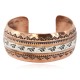 Horse Handmade Certified Authentic Navajo Pure .925 Sterling Silver and Copper Native American Bracelet 12843-8