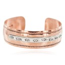Horse Navajo .925 Sterling Silver Certified Authentic Handmade Native American Pure Copper Bracelet 92005-5