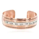 Horse Navajo .925 Sterling Silver Handmade Native American Pure Copper Bracelet 92005-5