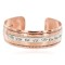 Horse Navajo .925 Sterling Silver Certified Authentic Handmade Native American Pure Copper Bracelet 92005-5