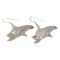 Horse Navajo Handmade Certified Authentic .925 Sterling Silver Native American Dangle Earrings 97010