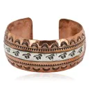Horses Handmade Navajo .925 Sterling Silver and Pure Copper Native American Bracelet 12843-4