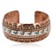 Horses Handmade Certified Authentic Navajo .925 Sterling Silver and Pure Copper Native American Bracelet 12843-4