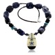 Inlaid Certified Authentic Navajo .925 Sterling Silver LAPIS and Turquoise Native American Necklace 25208