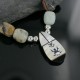 InlaidCertified Authentic Navajo .925 Sterling Silver Agate Turquoise Native American Necklace 15422-50 InlaidCertified Authentic Navajo .925 Sterling Silver Agate Turquoise Native American Necklace 15422-50