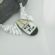 InlaidCertified Authentic Navajo .925 Sterling Silver Jade and Turquoise Native American Necklace 390662590043 InlaidCertified Authentic Navajo .925 Sterling Silver Jade and Turquoise Native American Necklace 390662590043