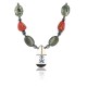 InlaidCertified Authentic Navajo .925 Sterling Silver Jasper Turquoise Native American Necklace 15880-2