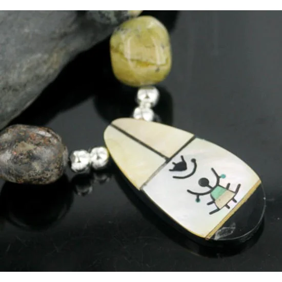 Inlaid Navajo .925 Sterling Silver Jasper Turquoise Native American Necklace 370877566306 Inlaid Navajo .925 Sterling Silver Jasper Turquoise Native American Necklace 370877566306