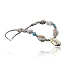 InlaidCertified Authentic Navajo .925 Sterling Silver Jasper Turquoise Native American Necklace 370983423253