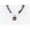 Inlaid Navajo .925 Sterling Silver Lapis Turquoise Native American Necklace 15757-3 Inlaid Navajo .925 Sterling Silver Lapis Turquoise Native American Necklace 15757-3