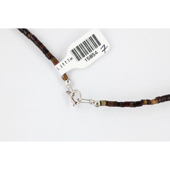 InlaidCertified Authentic Navajo .925 Sterling Silver LAPIS Turquoise Native American Necklace 15854-7