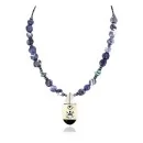 Inlaid Navajo .925 Sterling Silver Lapis Turquoise Native American Necklace 370998054828