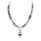 InlaidCertified Authentic Navajo .925 Sterling Silver Lapis Turquoise Native American Necklace 370998054828