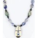 InlaidCertified Authentic Navajo .925 Sterling Silver Lapis Turquoise Native American Necklace 371033899518