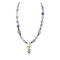 InlaidCertified Authentic Navajo .925 Sterling Silver Lapis Turquoise Native American Necklace 371033899518