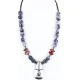 Inlaid Navajo .925 Sterling Silver LAPIS Turquoise Native American Necklace 750116-11 Inlaid Navajo .925 Sterling Silver LAPIS Turquoise Native American Necklace 750116-11