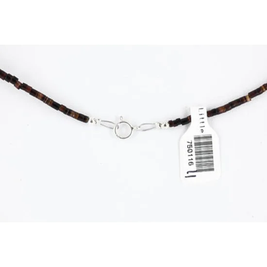 Inlaid Navajo .925 Sterling Silver LAPIS Turquoise Native American Necklace 750116-11 Inlaid Navajo .925 Sterling Silver LAPIS Turquoise Native American Necklace 750116-11