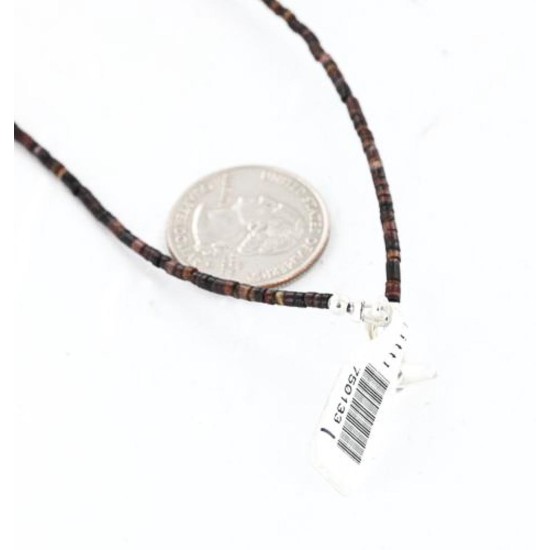 InlaidCertified Authentic Navajo .925 Sterling Silver Turquoise Native American Necklace 390826422074