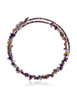 Jasper Certified Authentic Navajo Native American Adjustable Choker Wrap Necklace 25573