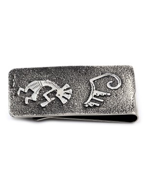 Kokopelli .925 Sterling Silver Ray Begay Certified Authentic Handmade Navajo Native American Money Clip  13194-21