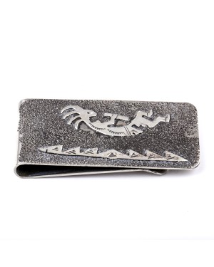 Kokopelli .925 Sterling Silver Ray Begay Certified Authentic Handmade Navajo Native American Money Clip  13194-8