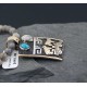 Large 12kt Gold Filled, Handmade Bear Wagon Turquoise .925 Sterling Silver Certified Authentic Navajo 1 Native American Necklace 390589681820