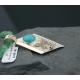 Large 12kt Gold Filled Handmade Eagle Natural Turquoise .925 Sterling Silver Certified Authentic Navajo Native American Necklace 390586628620