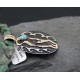 Large 12kt Gold Filled Handmade KokopeLli Certified Authentic Navajo .925 Sterling Silver Turquoise Native American Necklace 370829502798